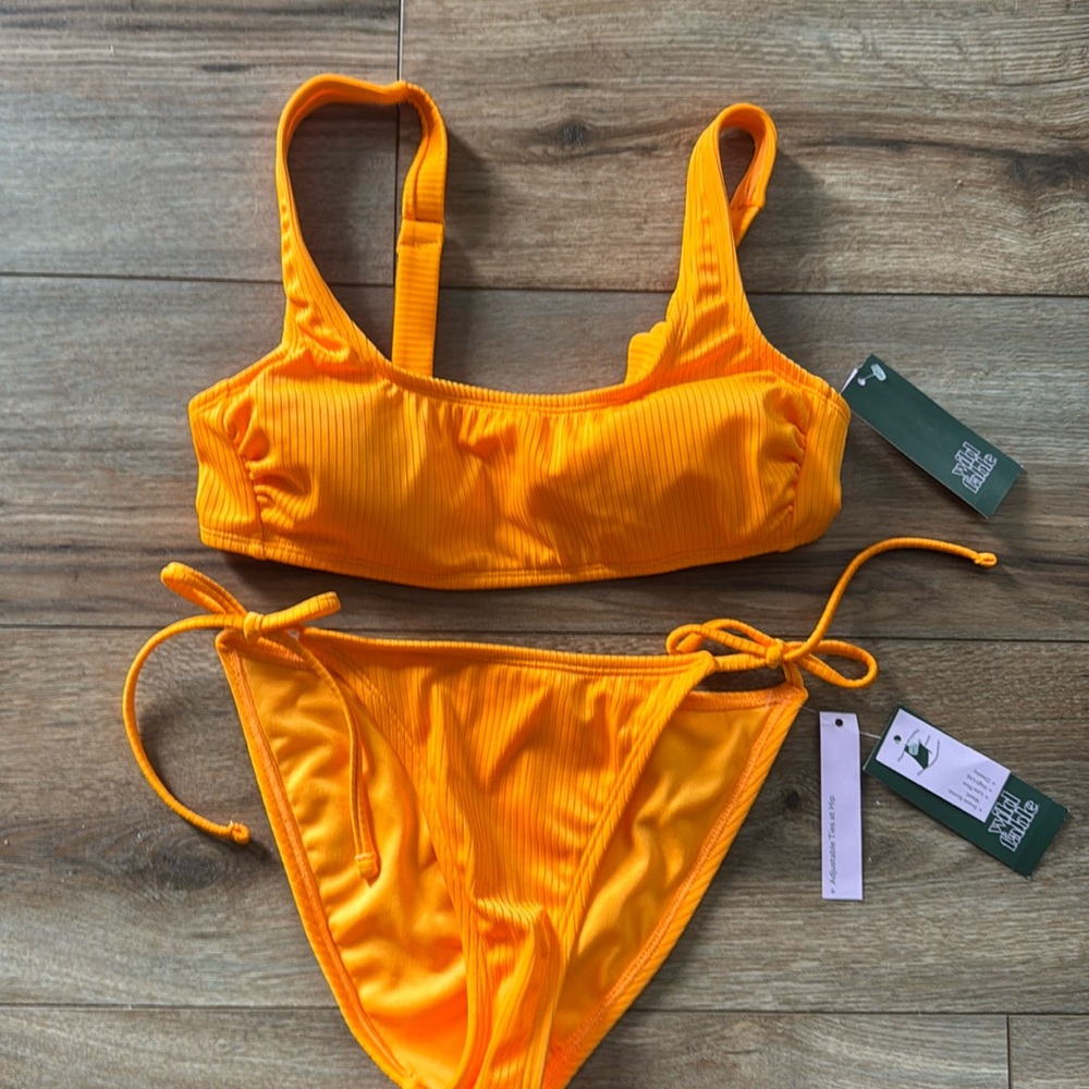 NWT Wild Fable orange two piece bathing suit